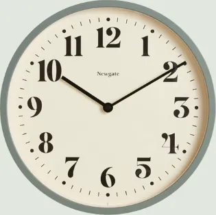 A round analog wall clock